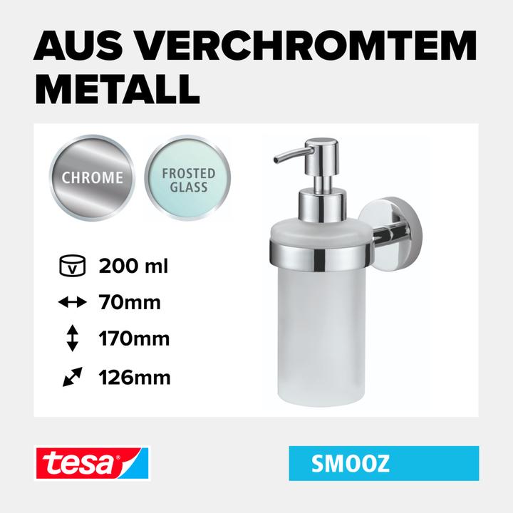 Actual product image tesa SMOOZ soap dispenser incl. adhesive solution without drilling