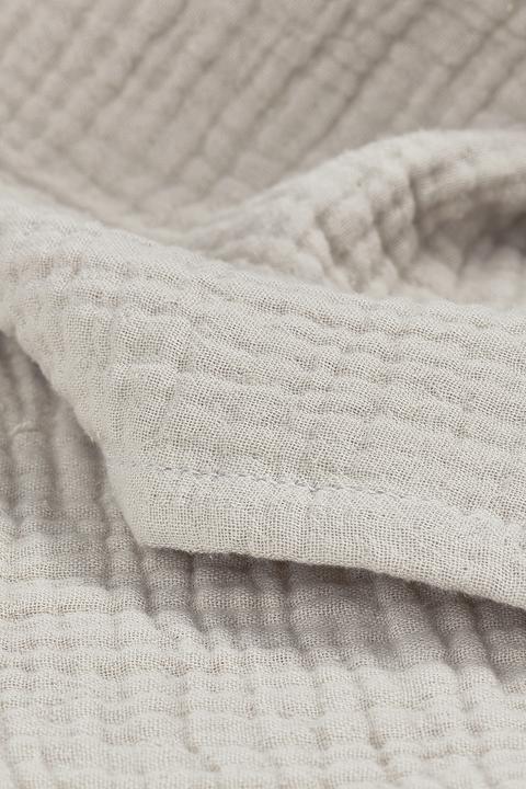 Produktbild Meyco Baby Uni kinderbettlaken - pre-washed musselin - greige - 100x150cm