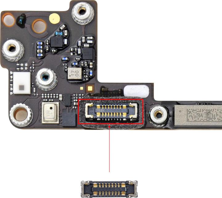 Actual product image Clappio Spare part FPC connector power button