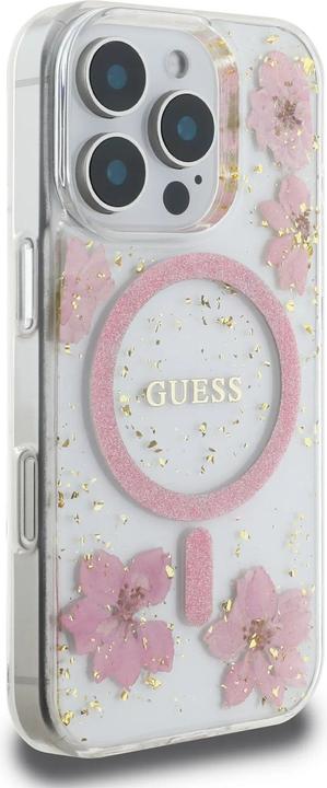 Produktbild Guess Hard Case With Resin Flowers Design (Apple iPhone 16 Pro Max)