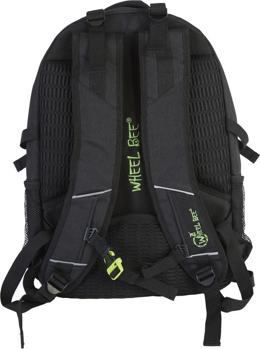 Actual product image Wheel Bee Backpack Rev. Black Revolution Black / Grey, 46x32x 20 cm, LED, Batt. 2xCR2032 incl. (30 l)