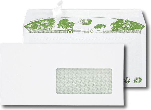 Produktbild GPV Briefumschl„ge "ERAPure" DL 110 x 220 mm, weiá (110 x 220 mm, 500 x)