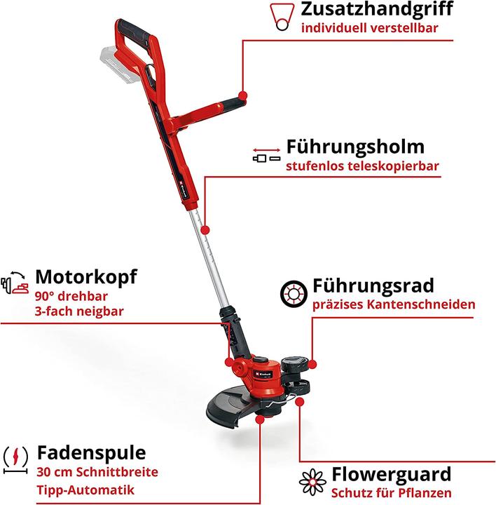 Productafbeelding Einhell Accu gazontrimmer GE-CT 18/30 Li Solo (Onkruidverdelgers)