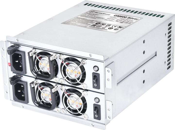 Image du produit Silverstone SST-GM600S - Mini-alimentation redondante Cybenetics Silver, 600W (600 W)