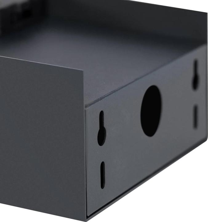 Actual product image Grafner Socket column black with 4 outdoor sockets stainless steel garden socket energy column