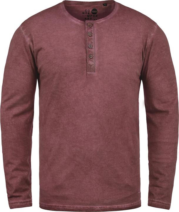 Immagine prodotto Solid Timur Maglia Maglie A Maniche Lunghe Da Uomo Con Collo Grandad In Cotone 100% (M)