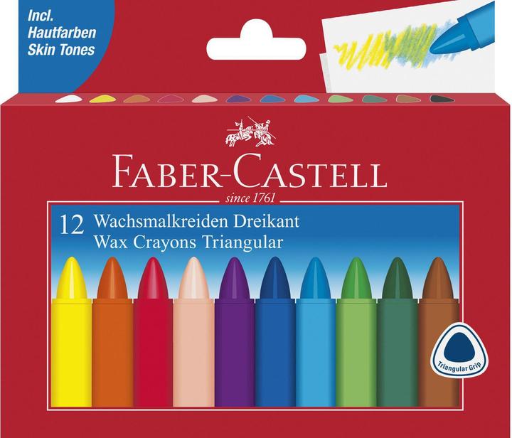 Productafbeelding Faber-Castell Waskrijt (Veelkleurig, 12 x)