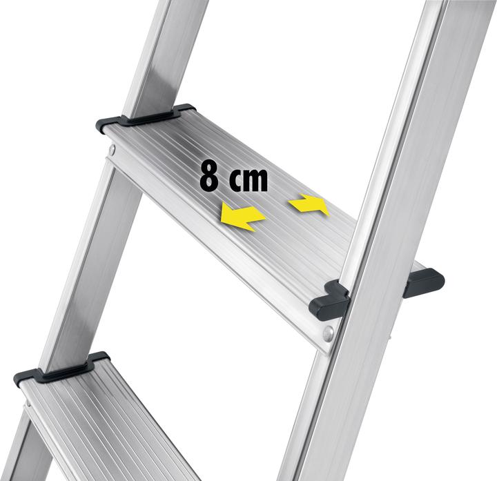 Produktbild Hailo L60 StandardLine, Alu-Sicherheits-Stehleiter, 8 Stufen (Gerüst, 233 cm)