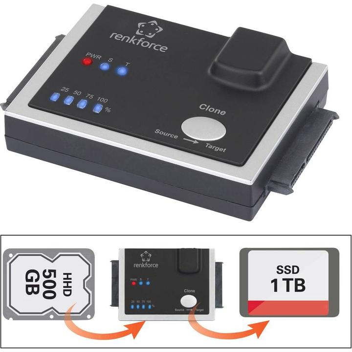 Produktbild Renkforce USB 3 SATA Clone Adapter