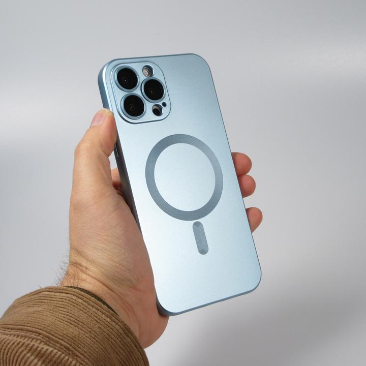 Produktbild PhoneLook Hülle Gummi weich mit Kameraschutzglas MagSafe (Apple iPhone 15 Pro Max)