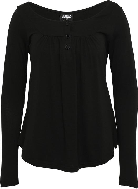 Actual product image Urban Classics Ladies Viscose Button Up Longsleeve - 16491 (XS)