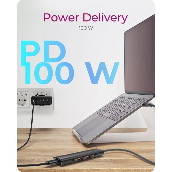 Actual product image Icy Box IB-HUB1437-CPD (USB-C, 4 Ports)