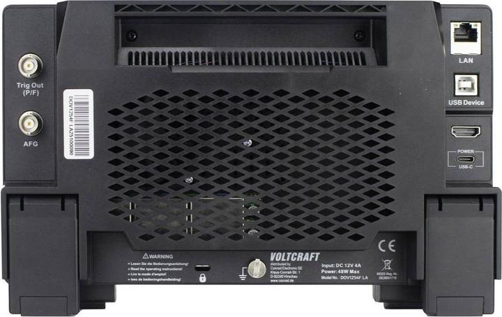 Actual product image Voltcraft DOV1254F LA Digital-Oszilloskop 125 MHz 4-Kanal 1.25 GSa/s 100 Mpts 1 (CAT II)