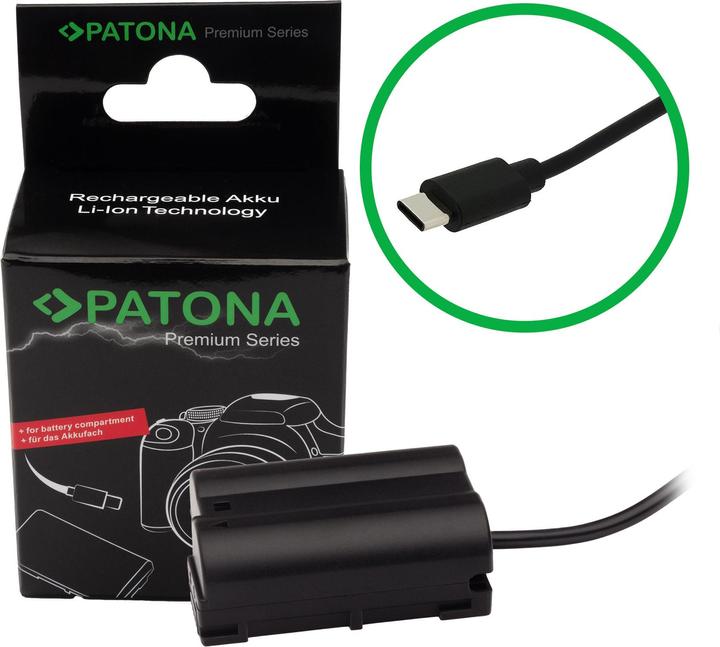 Produktbild Patona USB-C Input Akku-Adapter EN-EL15 (Kamera Akku)
