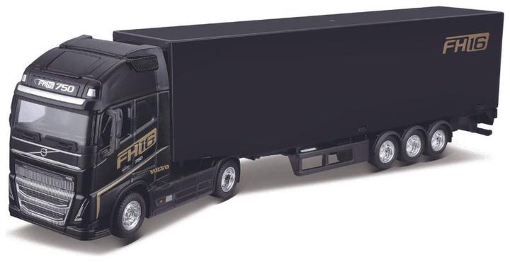 Actual product image Bburago Diecast 1:43 Hauler with Trailer Car Volvo FH16 Black Ages 3+ 18-31461