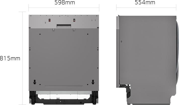 Actual product image LG QuadWash DB475TXS Full Discharge Dishwasher Class A 14 place setting Steam Wi-Fi
