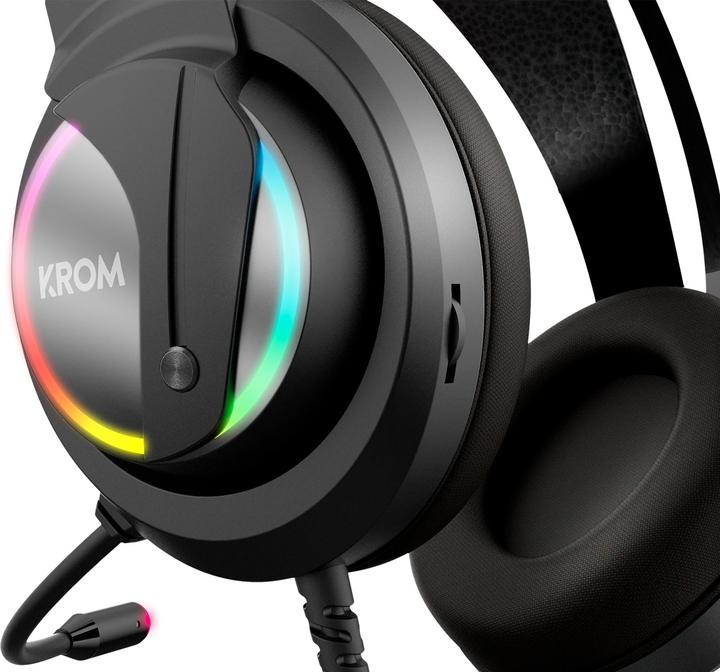 Produktbild Krom Kappa Kopfhörer Verkabelt Kopfband Gaming Schwarz (NXKAPPA) (Kabelgebunden)