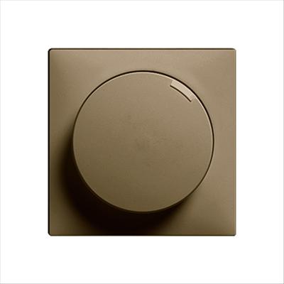 Produktbild Feller Abdeckset Dreh-Dimmer coffee
