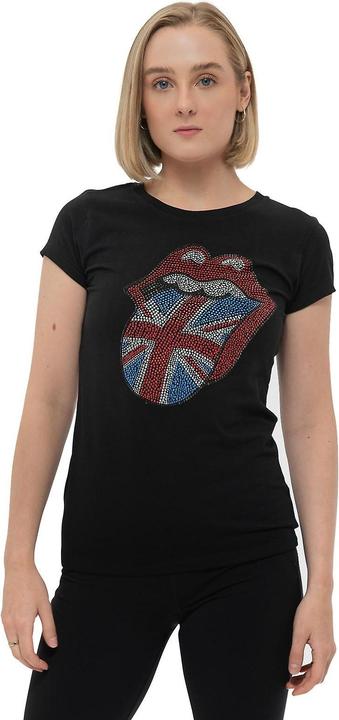 Immagine prodotto The Rolling Stones Maglietta classica in cotone impreziosita da donna/donna (L)