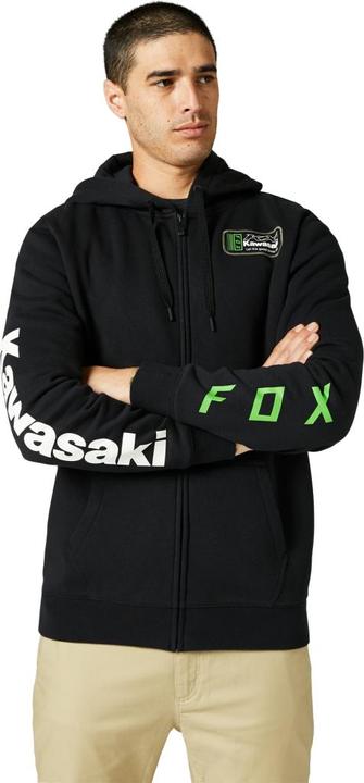 Fox Hoody 22 Kawi Zip Blk S (S)