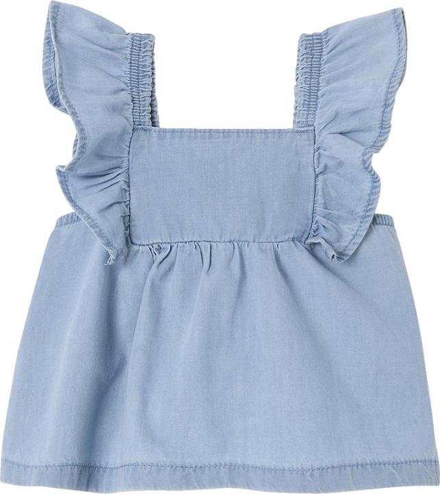 Immagine prodotto Vertbaudet Mädchen Baby Jeansbluse mit Flügelärmeln (62)