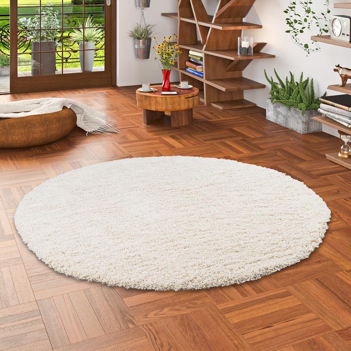 Produktbild Pergamon Hochflor Langflor Shaggy Teppich Luxury (Ø 80 cm)