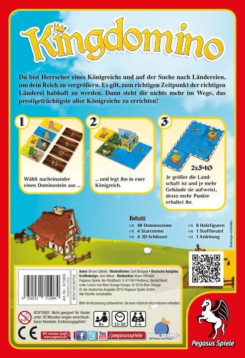 Actual product image Pegasus Kingdomino (German)