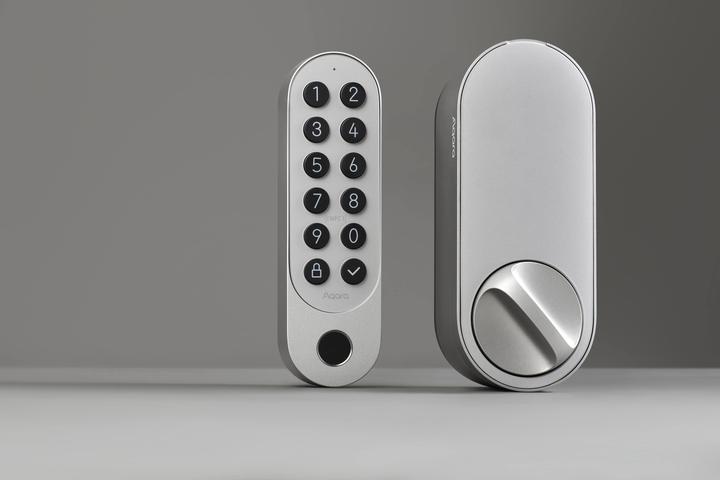 Productafbeelding Aqara Smart Lock U200 Zilver, EL-D02E (Vingerafdruk, Elektronische cijfercombinatie, Bluetooth, Sleutel, Sleutelkaart, Smartphone)