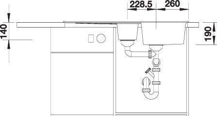Produktbild Blanco Zia 6 S (Aufsatzspülbecken, 50 cm, 100 cm)