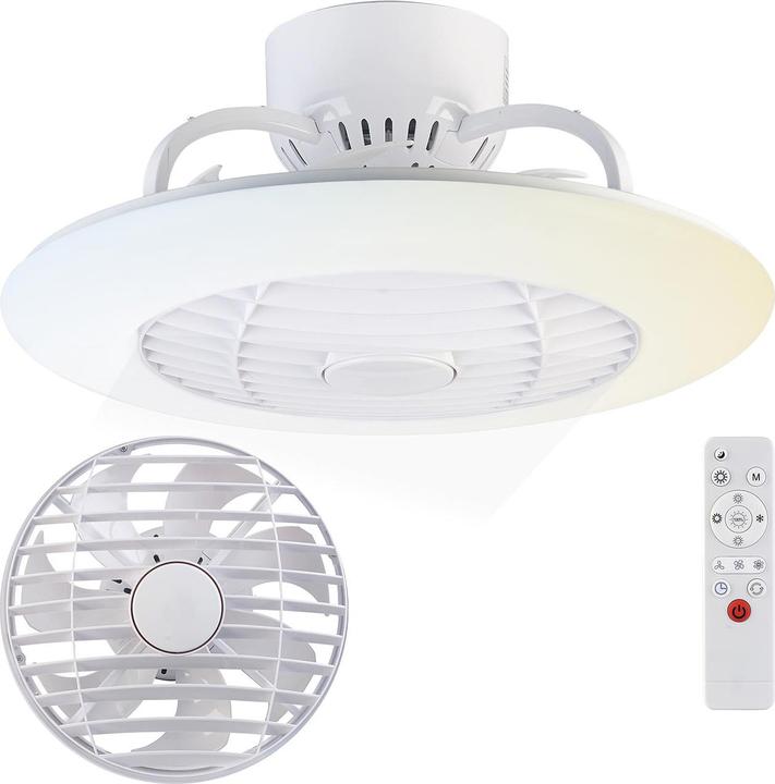 Sichler 2in1-Deckenleuchte & Ventilator mit Fernbedienung (55 dB)