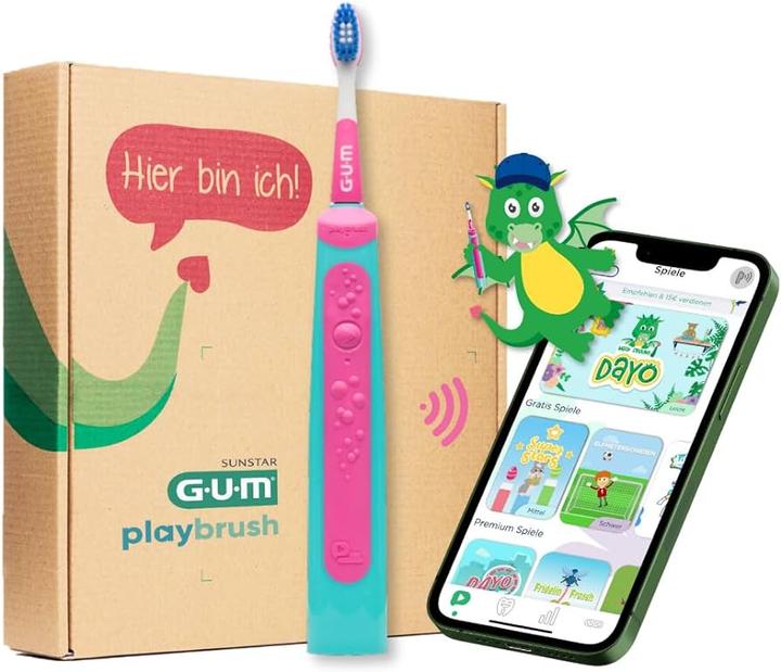 GUM Playbrush intelligente Schalzahnbürste (Schallzahnbürste)