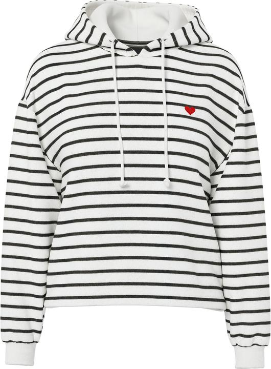 Pieces Pcchilli Ls Hoodie Stripes Emb Noos Bc (XXL)