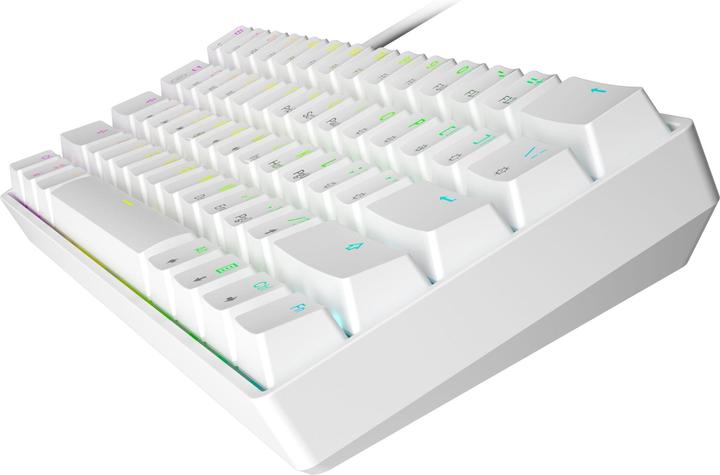 Productafbeelding HK Gaming GK61 US wit/geel (NL, Bedraad)