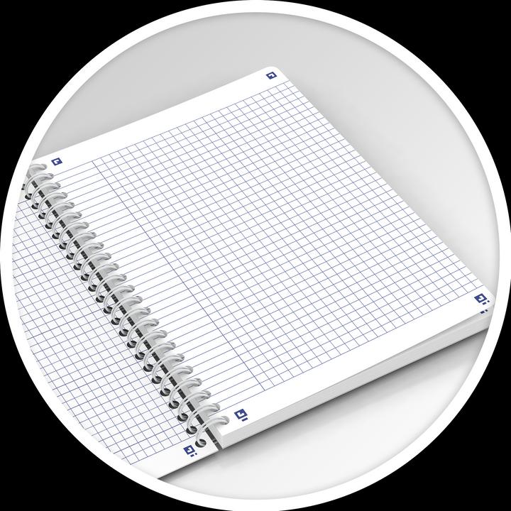 Produktbild Oxford FORME FLORAL - Spiralbuch (A5, Kariert, Harter Einband)