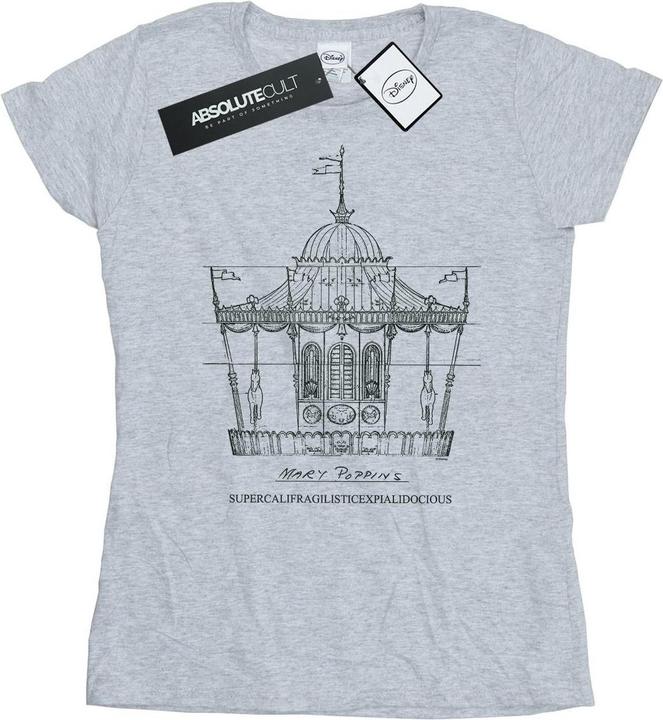 Disney Mary Poppins Carousel Sketch TShirt (XL)