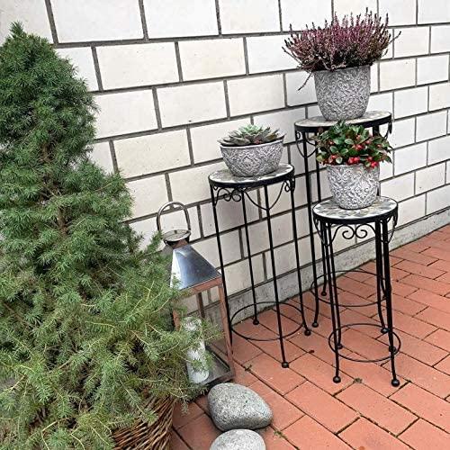 Produktbild K&L Wall Art Mosaik Blumentreppe rund 3tlg