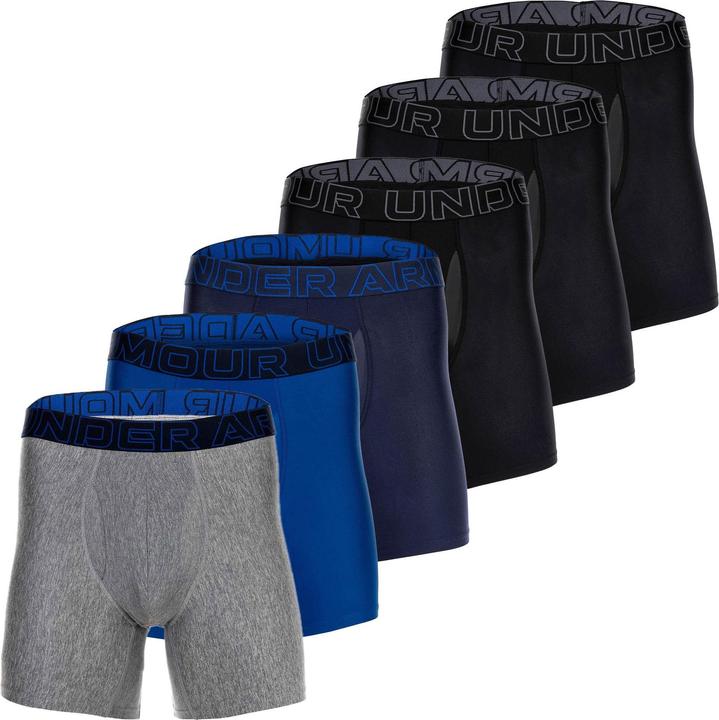 Actual product image Under Armour Boxershort Sportlich Figurbetont UA PERFORMANCE TECH - SOLID 6 IN 6PK (XXL, pack of 6)