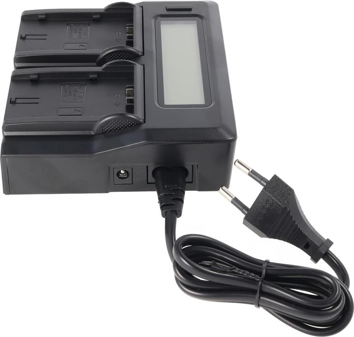Image du produit XCell DUAL LCD Schnell-Ladegerät passend für Panasonic Akku CGR-D120, -D220, -D320 (Chargeur de batterie d'appareil photo)