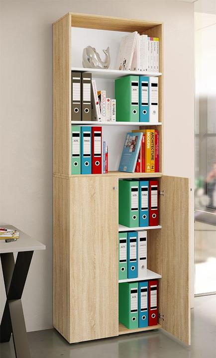 Produktbild VCM Büroschrank Aktenschrank Regal Lona 6f (70 x 40 x 220 cm)