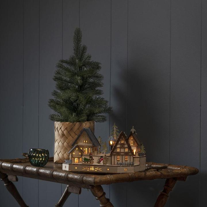 Image du produit Konstsmide Silhouette en bois LED Village