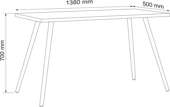 Nährwerte und Zutaten VCM Holz Schreibtisch Bürotisch Salia 138x50