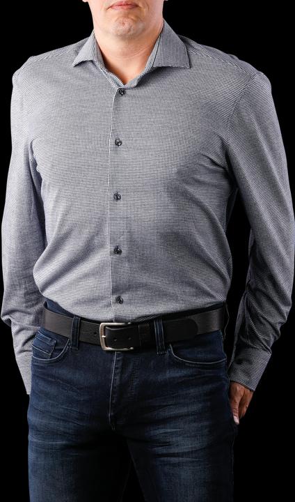 Produktbild The Basics Hemd Modern Fit Hai bügelleicht glencheck (39)