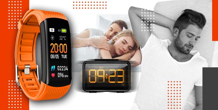 Produktbild Giewont Fit&GO Duo GW200-9 Smartband – Schwarz + Orangefarbenes Power-Armband