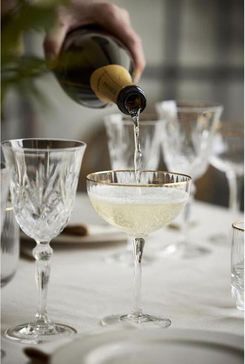Actual product image Lyngby Glass - Palermo Cocktail glass 31 cl Gold 4 pc (3.15 dl, 4 x, Aperitif glasses)