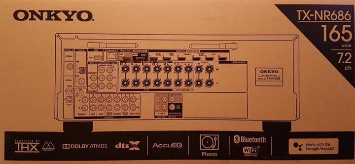 Actual product image Onkyo Tx-Nr686 (7.2 channels, MW, FM)