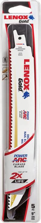 Produktbild Lenox IRWIN BRZE. 229/6 GOLD POWER ARC DEMOLITION /