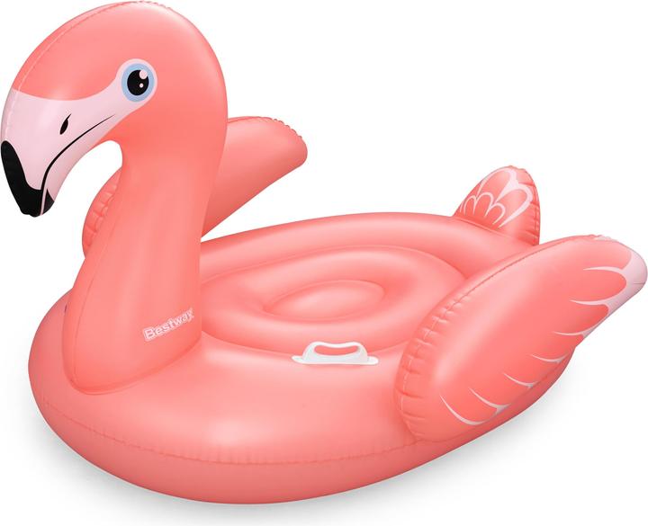 Image du produit Bestway Bouée à chevaucher flamant rose Flamenco pour adultes 1,68 m x 1,20 m