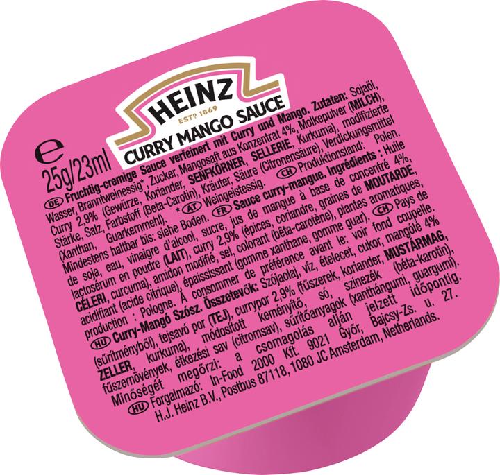 Actual product image Heinz Curry Mango Sauce Dippot 100x25g 2500g (2750 g)