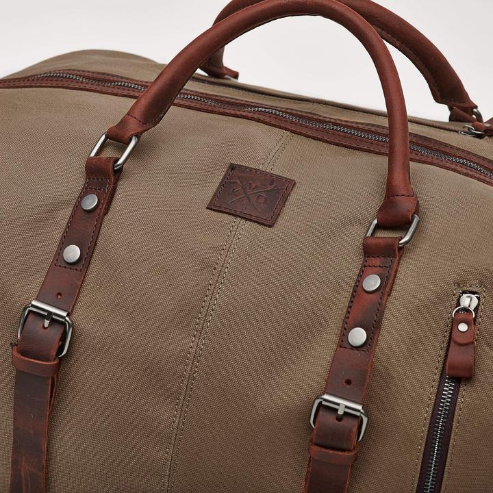 Immagine prodotto Only-Bags.Store Borsa da viaggio grande unisex, borsa da viaggio in pelle resistente, borsa da viaggio (42 l)