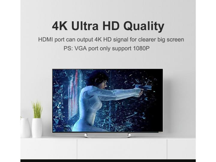 Produktbild Ugreen HDMI auf HDMI / VGA Adapter mit Audio (HDMI, 3 cm)